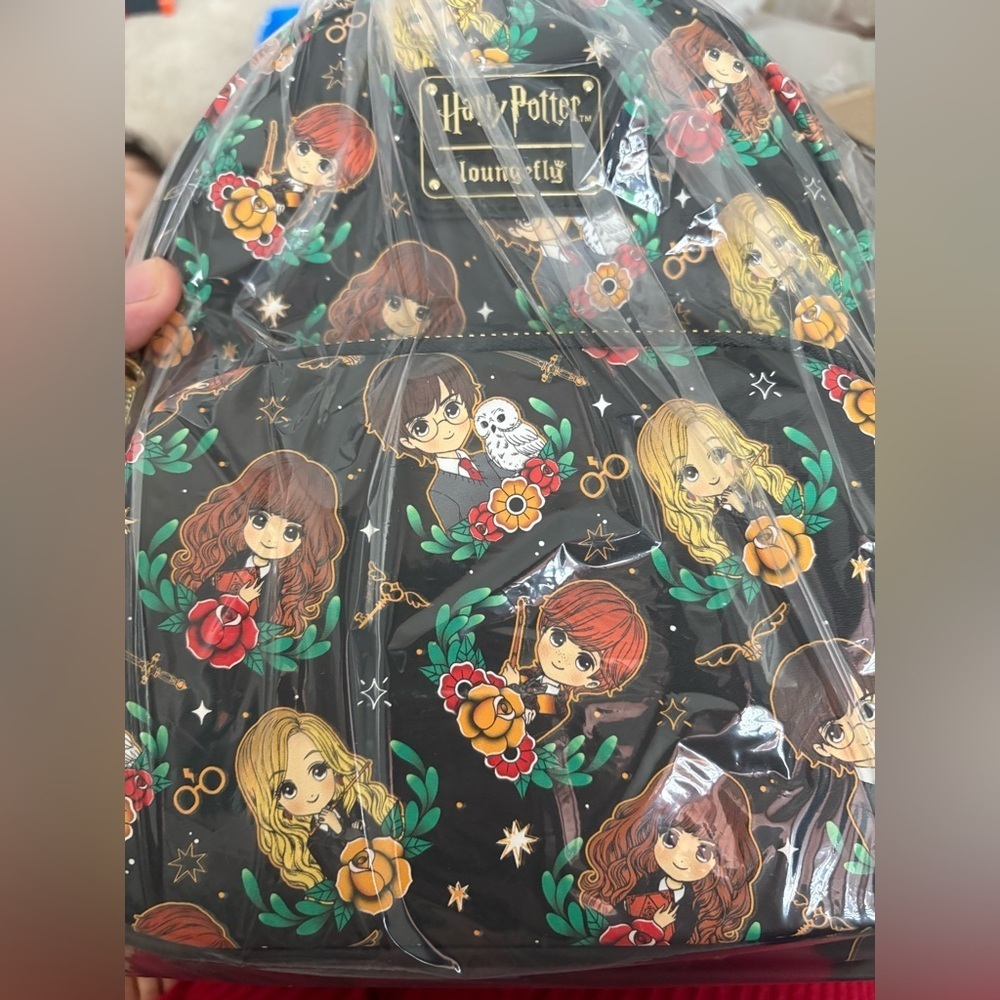 Loungefly Harry Potter Character Backpack - Black and Multicolor - Picture 3 of 7